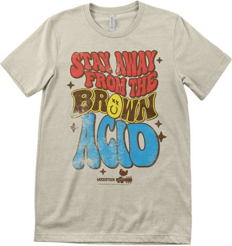 Woodstock T-Shirt Stay Away From The Brown Acid T-Shirt von Woodstock