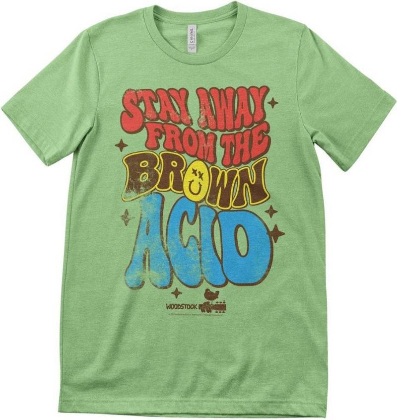 Woodstock T-Shirt Stay Away From The Brown Acid T-Shirt von Woodstock