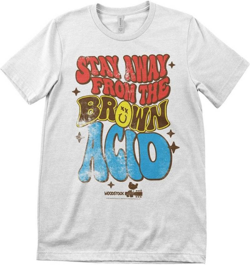 Woodstock T-Shirt Stay Away From The Brown Acid T-Shirt von Woodstock