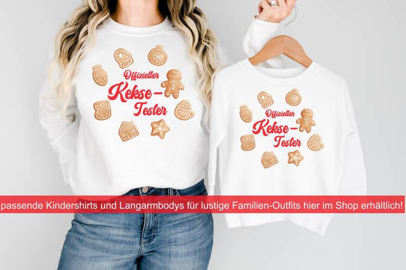 Lustiges Kinder Sweatshirt, Offizieller Kekstester, Weihnachten Geschenkidee, Wichtel Geschenk von WoodstocksKreationen