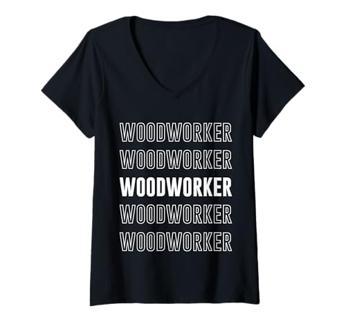 Damen Holzarbeiter T-Shirt mit V-Ausschnitt Damen Holzarbeiter T-Shirt mit V-Ausschnitt von Woodworker Apparel