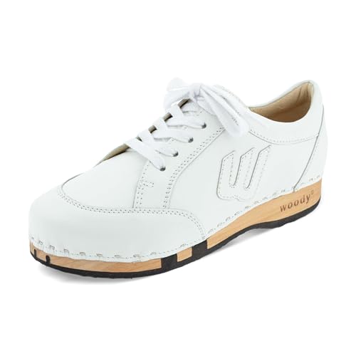 woody Damen Abby Clog Sneaker, Weiss Uni, 43 EU woody Damen Abby Clog Sneaker, Weiss Uni, 43 EU von woody