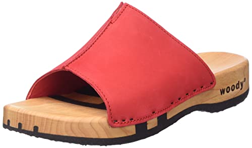 woody Damen Anja Holzschuh, red, 43 EU von Woody