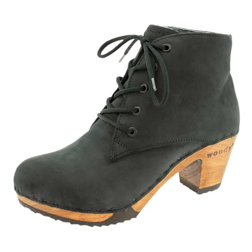 woody Damen Anne Clog Ankle Boots, Nero, 38 EU von woody