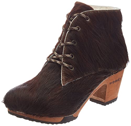 Woody Damen Betty Stiefelette, Fell Natur, 42 EU von Woody