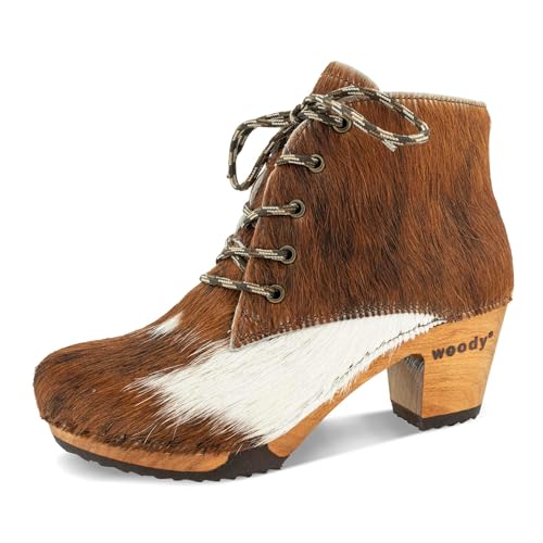 woody Damen Betty Ankle Boots, Fell Natur, 42 EU von woody