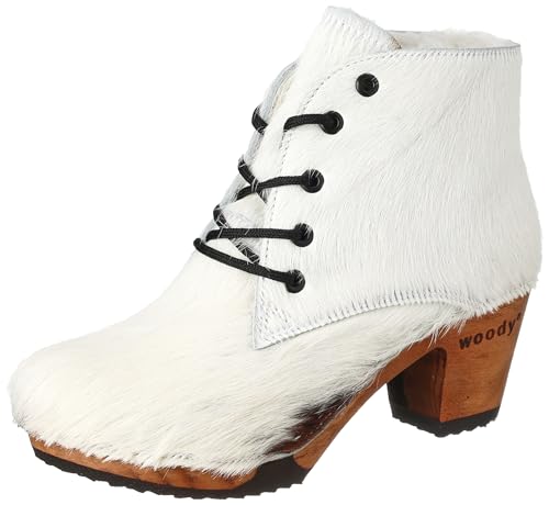 Woody Damen Betty Stiefelette, Weiss, 39 EU von Woody