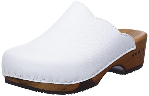 Woody Damen Emma Holzschuh, Blanco, 40 EU von Woody