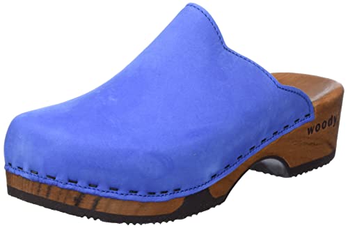 woody Damen Emma Holzschuh, Blue Venere, 37 EU von Woody