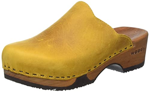 Woody Damen Emma Holzschuh, ocra, 40 EU von Woody