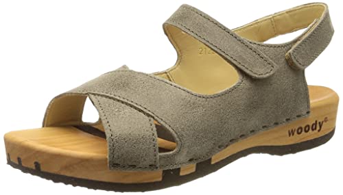 Woody Damen Gloria Holzschuh, Sand, 37 EU von Woody