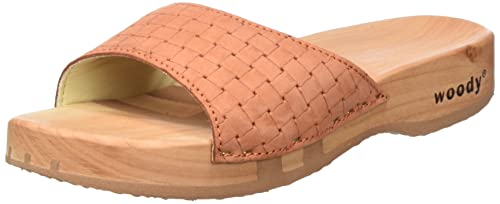 woody Damen Heidi Holzschuh, Peach, 36 EU von Woody