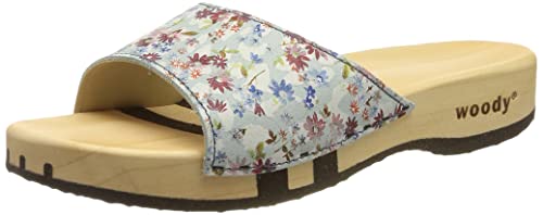 Woody Damen Heidi Holzschuh, bleu, 36 EU von Woody