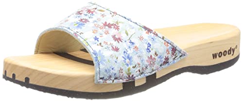 Woody Damen Heidi Holzschuh, bleu, 38 EU von Woody