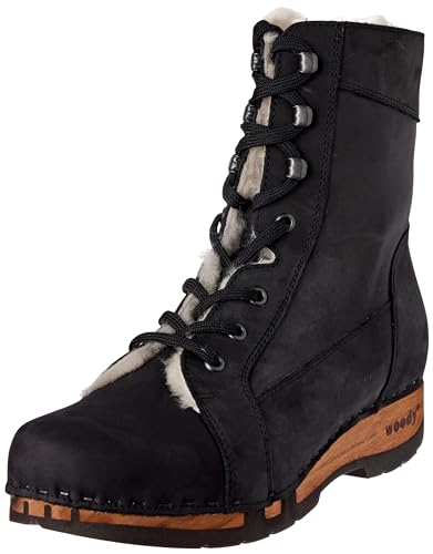 Woody Damen Heike Stiefelette, Nero, 36 EU von Woody