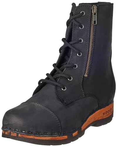 Woody Damen Herta Stiefelette, Nero, 36 EU von Woody