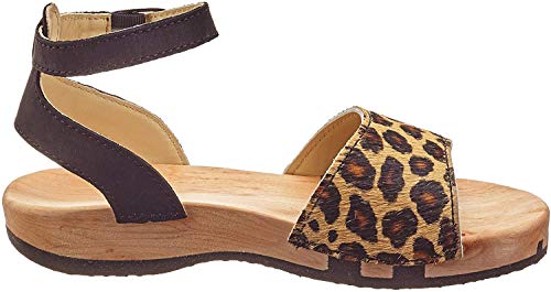 Woody Damen Jana Pantoletten, Mehrfarbig (Leopard 078), 38 EU von Woody