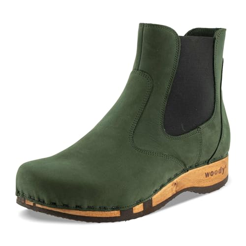 woody Damen Jutta Clog Stiefelette, Forest, 36 EU von woody