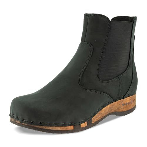 woody Damen Jutta Clog Stiefelette, Nero, 38 EU von woody