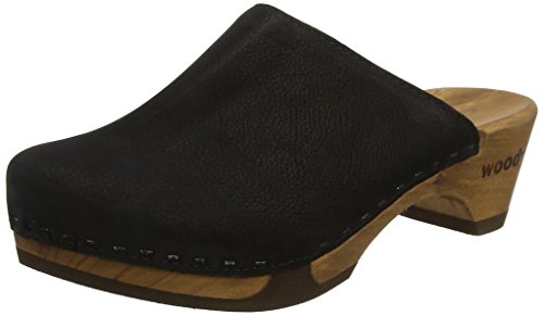 Woody Damen Katharina Clogs, Schwarz (Nero), 37 von Woody