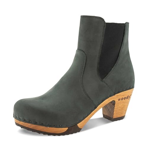 woody Damen Lara Clog Stiefelette, Grigio, 40 EU woody Damen Lara Clog Stiefelette, Grigio, 40 EU von woody