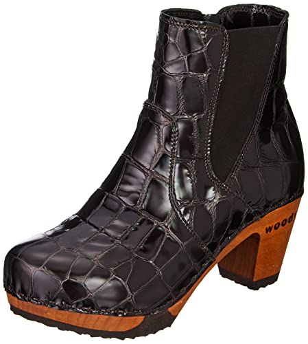 Woody Damen Lara Stiefelette, Kroko Brown, 36 EU von Woody