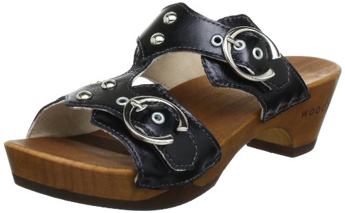 Woody Damen Leonie Holzschuh, schwarz, 39 EU von Woody