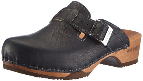 Woody Damen Manu Clogs, Schwarz (Nero), 37 von Woody