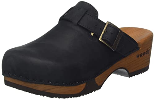 Woody Damen Manu Holzschuh, Schwarz, 38 EU von Woody