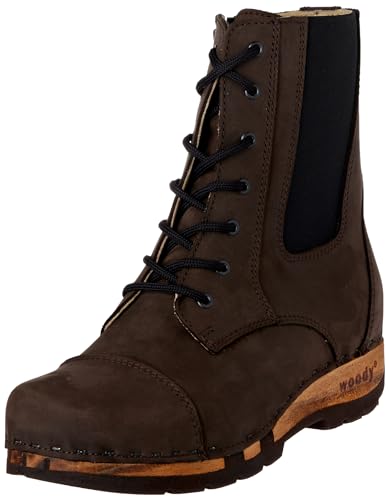 Woody Damen Mara Stiefelette, Cioccolato, 38 EU von Woody