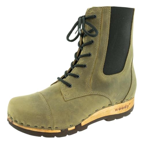 Woody Damen Mara Stiefelette, Olive, 36 EU von Woody