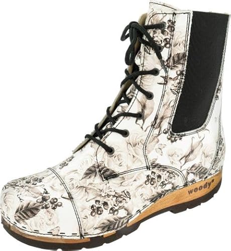 woody Damen Mara Clog Stiefelette, Rose Bianco, 42 EU von woody