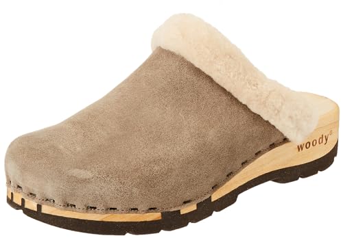 Woody Damen Marie Holzschuh, Sand, 40 EU von Woody