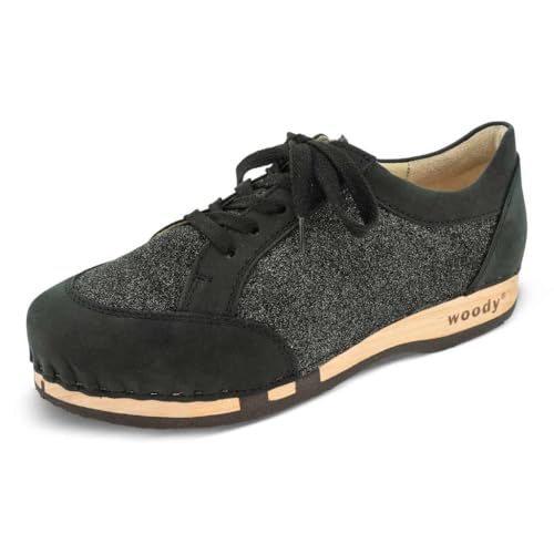 Woody Damen Mary Sneaker, Schwarz, 36 EU von Woody