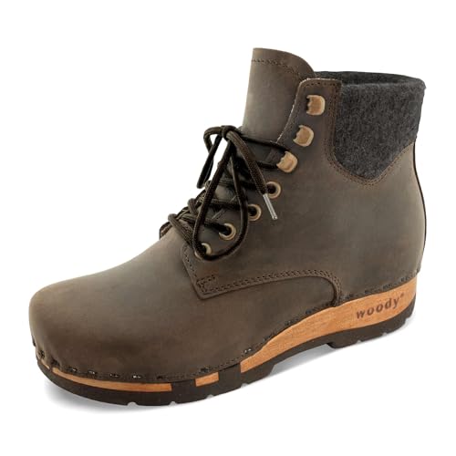 woody Damen Mona Clog Stiefelette, Caffe, 43 EU woody Damen Mona Clog Stiefelette, Caffe, 43 EU von woody