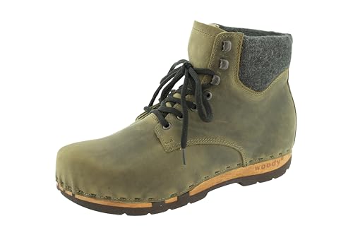 Woody Damen Mona Stiefelette, Olive, 36 EU von Woody