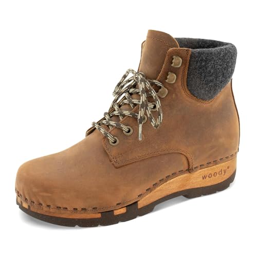 woody Damen Mona Clog Stiefelette, Tabacco, 38 EU woody Damen Mona Clog Stiefelette, Tabacco, 38 EU von woody