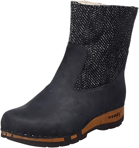 Woody Damen Nena Stiefelette, Schwarz, 40 EU von Woody