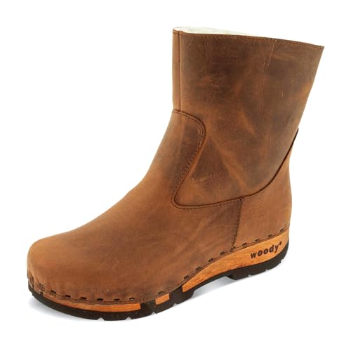 woody Damen Nena Clog Stiefelette, Tabaco, 41 EU von woody