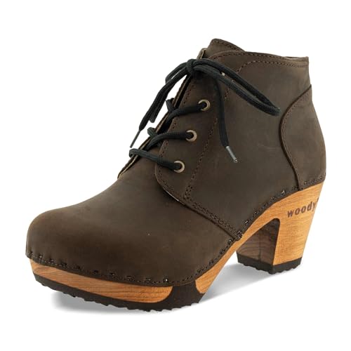 woody Damen Nora Clog Ankle Boots, Caffe, 37 EU woody Damen Nora Clog Ankle Boots, Caffe, 37 EU von woody