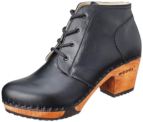 Woody Damen Nora Stiefelette, Nero, 38 EU von Woody