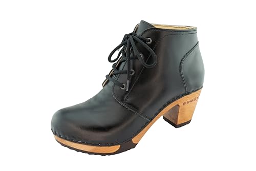 woody Damen Nora Clog Ankle Boots, Tresor Nero, 41 EU woody Damen Nora Clog Ankle Boots, Tresor Nero, 41 EU von woody