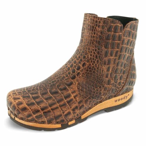 Woody Damen Olga Stiefelette, Tabacco Kroko, 39 EU von Woody