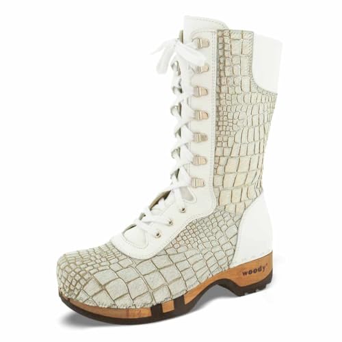 woody Damen Ramona Fell Clog Stiefel, Cocco Silver, 37 EU woody Damen Ramona Fell Clog Stiefel, Cocco Silver, 37 EU von woody