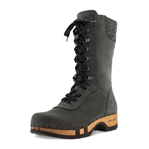 woody Damen Ramona Clog Stiefel, Grigio, 38 EU woody Damen Ramona Clog Stiefel, Grigio, 38 EU von woody
