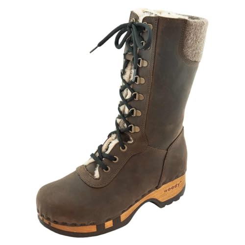 woody Damen Rosanna Clog Stiefel, Caffe, 41 EU von woody