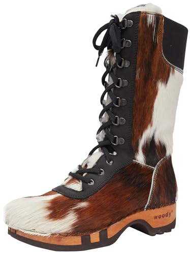 Woody Damen Rosanna Halblange Stiefel, Natur Fell, 37 EU von woody