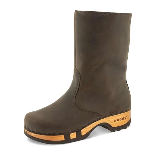 woody Damen Rose Clog Stiefel, Caffe, 40 EU von woody