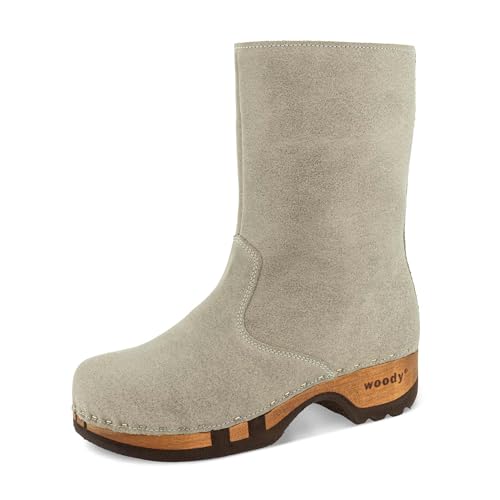 woody Damen Rose Clog Stiefel, Sabbia, 36 EU woody Damen Rose Clog Stiefel, Sabbia, 36 EU von woody