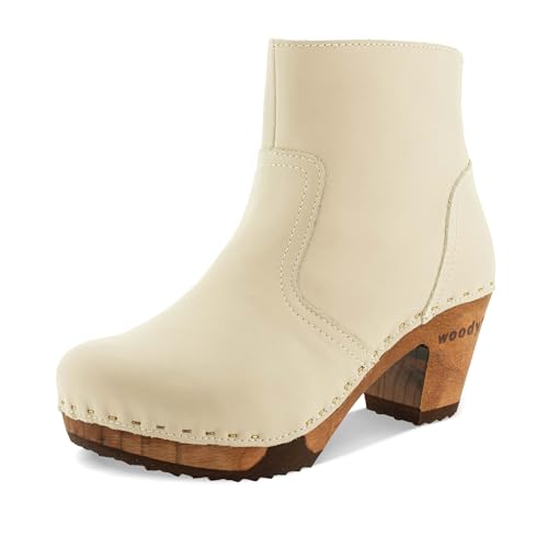 Woody Damen Tanja Stiefelette, Creme, 38 EU von Woody